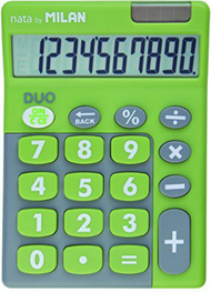 Kalkulator Milan Touch Duo, 10 pozicione, i gjelbër Kalkulator Milan Touch Duo, 10 pozicione, i gjelbër