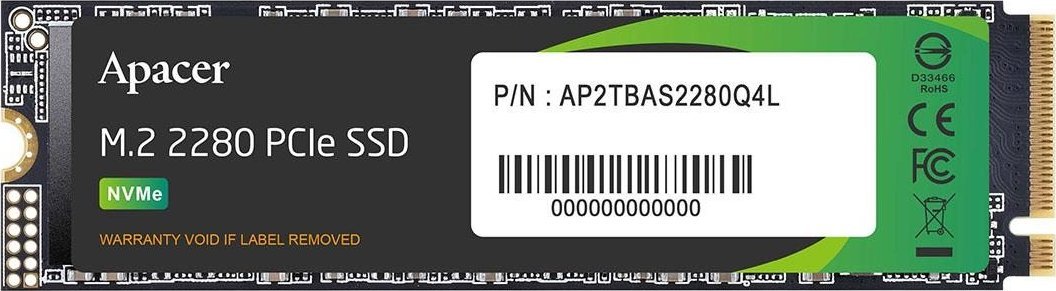 Disk SSD Apacer AS2280Q4L, 1TB, M.2 2280 PCI-E x4 Gen4 NVMe