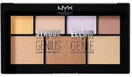 Paletë për faqe NYX Strobe Of Genius Illuminating Palette, 12 ml