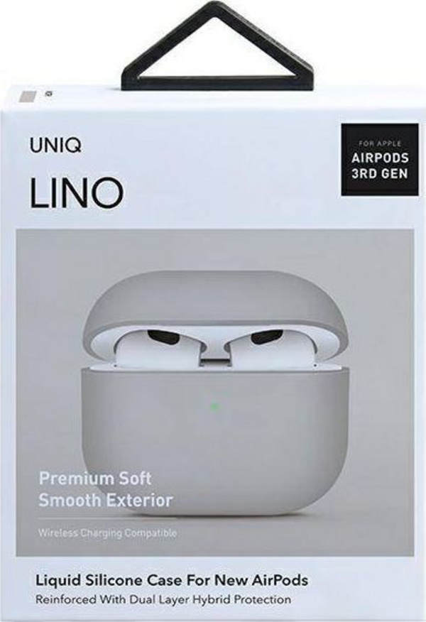 Kuti mbrojtëse Uniq Lino për AirPods 3, bezhë