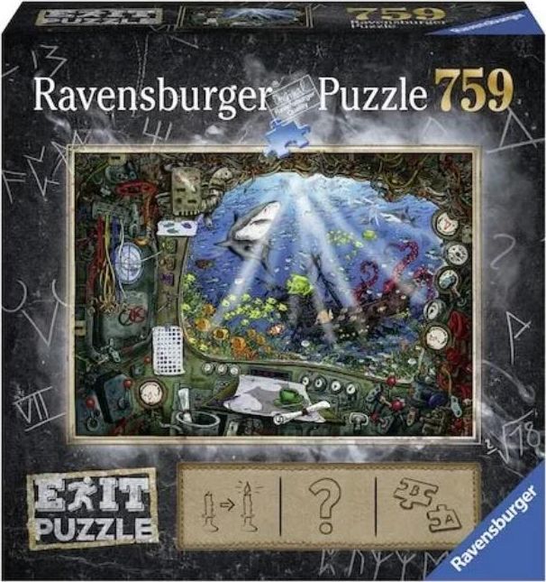 Puzzle Ravensburger Exit In Submarine, 759 pjesë, shumëngjyrëshe