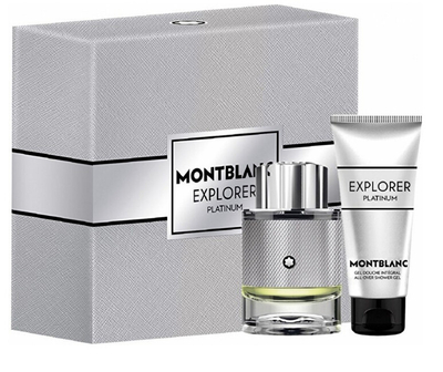 Set për meshkuj MontBlanc Explorer Platinum, EDP 60 ml + xhel dushi 100 ml