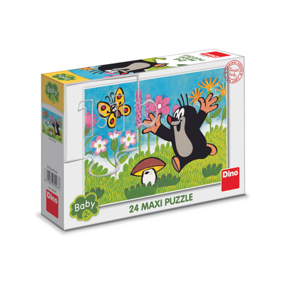 Puzzle Dino Mole and mushroom, 24 pjesë, 2+ vjeç