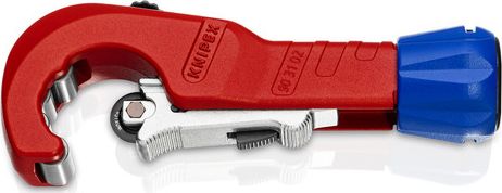 Prerës për gypa Knipex TubiX, 180×65×40 mm, magnez, i hirtë