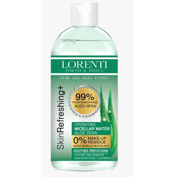 Ujë për pastrim grimi Lorenti, Aloe Vera 400ml