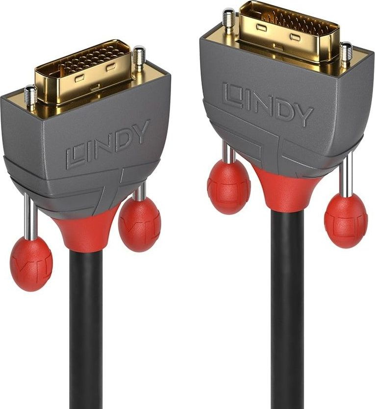 Kabllo Lindy DVI-D - DVI-D Cable 2m, e hirtë