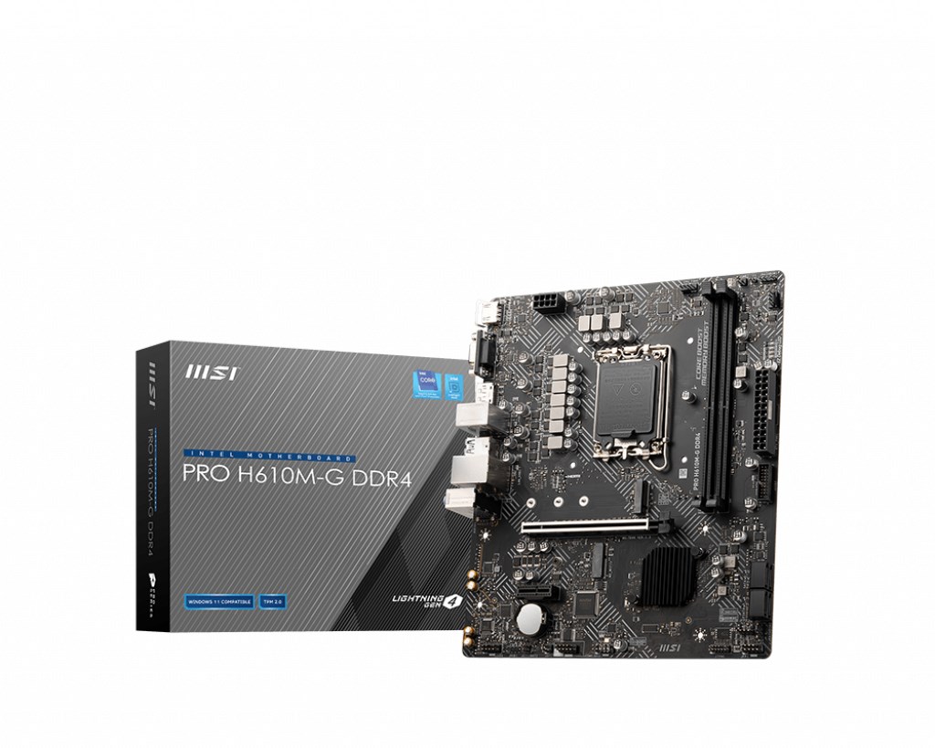 Pllakë amë MSI PRO H610M-G DDR4 Intel H610 LGA 1700 micro ATX