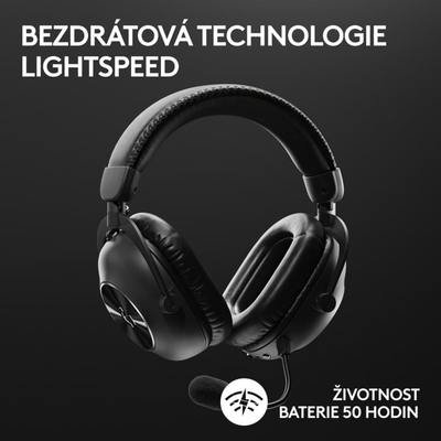 Kufje Logitech G Pro X Wireless 2, të zeza