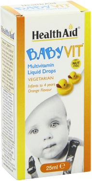 Pika Baby Vit (bebe dhe fëmijë 0-4 vjet) nga HealthAid, 25ml