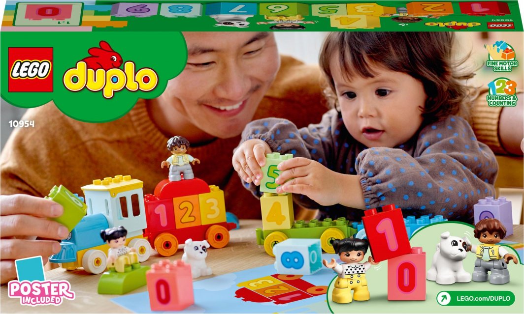 Lodër LEGO Duplo Number Train - Mësoni të Numëroni (10954)