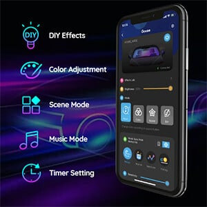 Shirit drite për makinë Govee Smart LED RGBIC