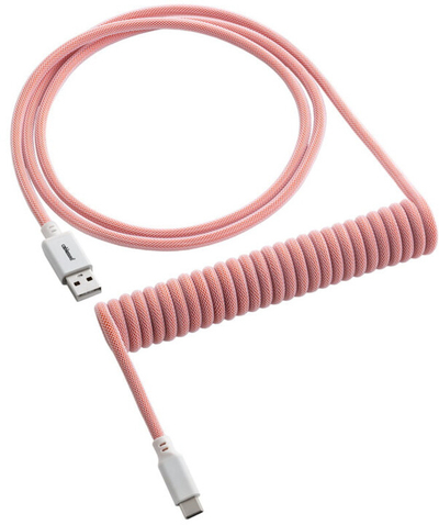 Kabllo spirale CableMod Classic, USB-C/USB-A, 1,5m, e portokalltë