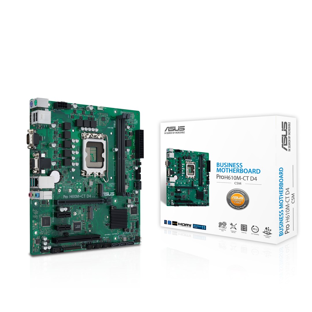 Матична плоча ASUS PRO H610M-C D4-CSM Intel H610 LGA 1700 micro ATX