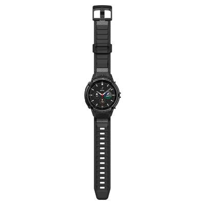 Rrip Spigen Rugged Armor Pro për orë Samsung Galaxy Watch6 Classic 47mm, i zi