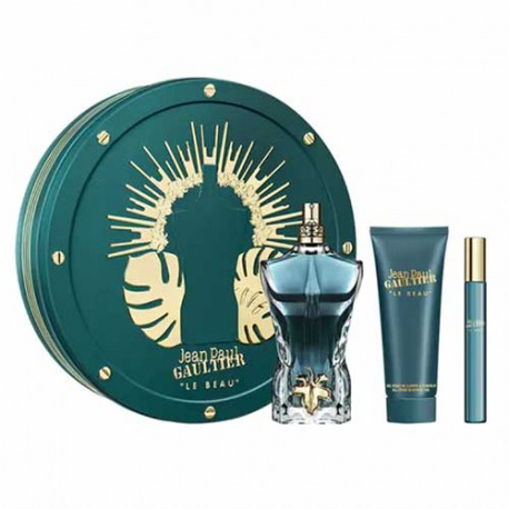 Set Eau De Toilette Jean Paul Gaultier Le Beau 125 ml + 10 ml + 75 ml losion