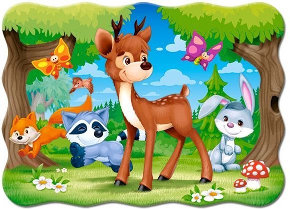 Puzzle Castorland A deer and friends, 30 elemente