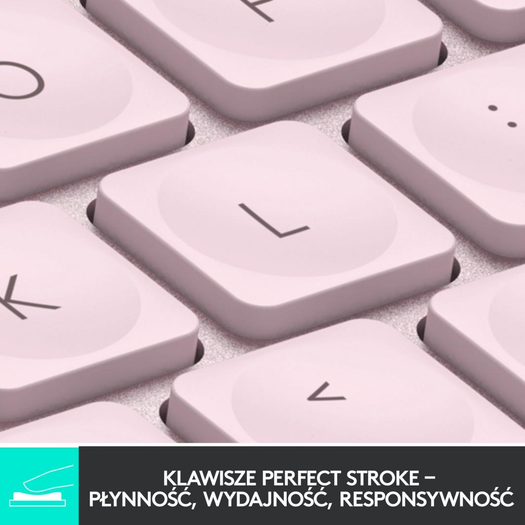 Logitech MX Keys Mini Безжична Осветлена Тастатура, Rose