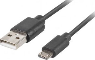 Kabllo Lanberg USB micro BM - AM 2.0 QC 3.0 -CA-USBM-20CU-0010-BK, 1m, e zezë