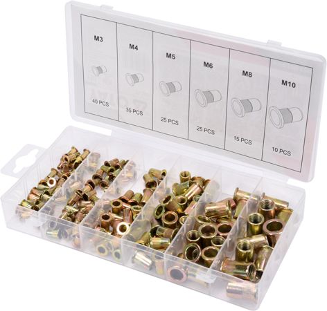 Set dado ribatinash çeliku Yato YT-36481 M3-M10, 150 copë