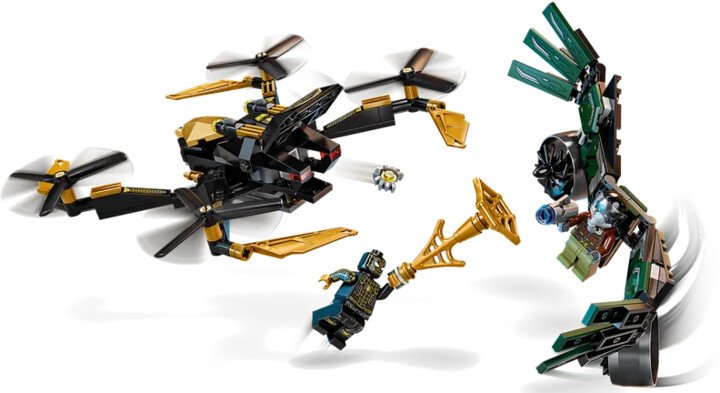 Set lodër LEGO® Marvel Super Heroes 76195 Spider-Man and drone duel, 198 pjesë