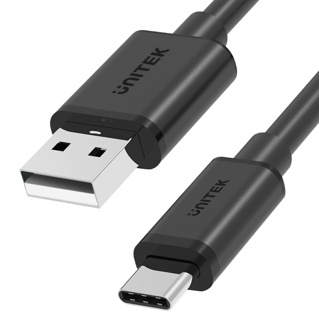 Кабел Unitek, USB-A/USB-C, 0.5 m