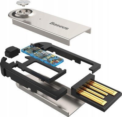 Përshtatës me bluetooth Baseus BA01, minijack 3.5 mm (CABA01-01), i zi 