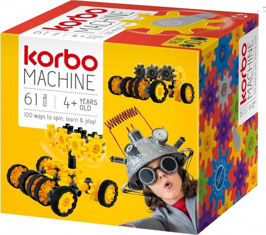 Lodër blloqe Korbo Pads Machine, 4+, 61 elemente
