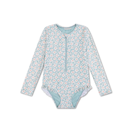 Swimsuit | Florish | jeshile për vajza me mëngë të gjata  98/104 Swimsuit | Florish | jeshile për vajza me mëngë të gjata  98/104