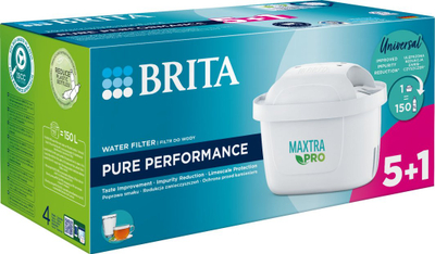 Filtrues uji Brita Maxtra+Pure Performance (6 copë)