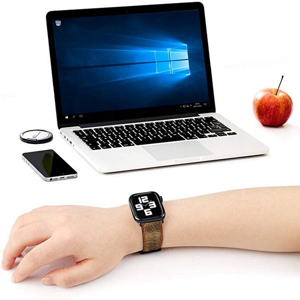 Rrip lëkure 4wrist për Apple Watch 38/40/41 mm, i kaftë