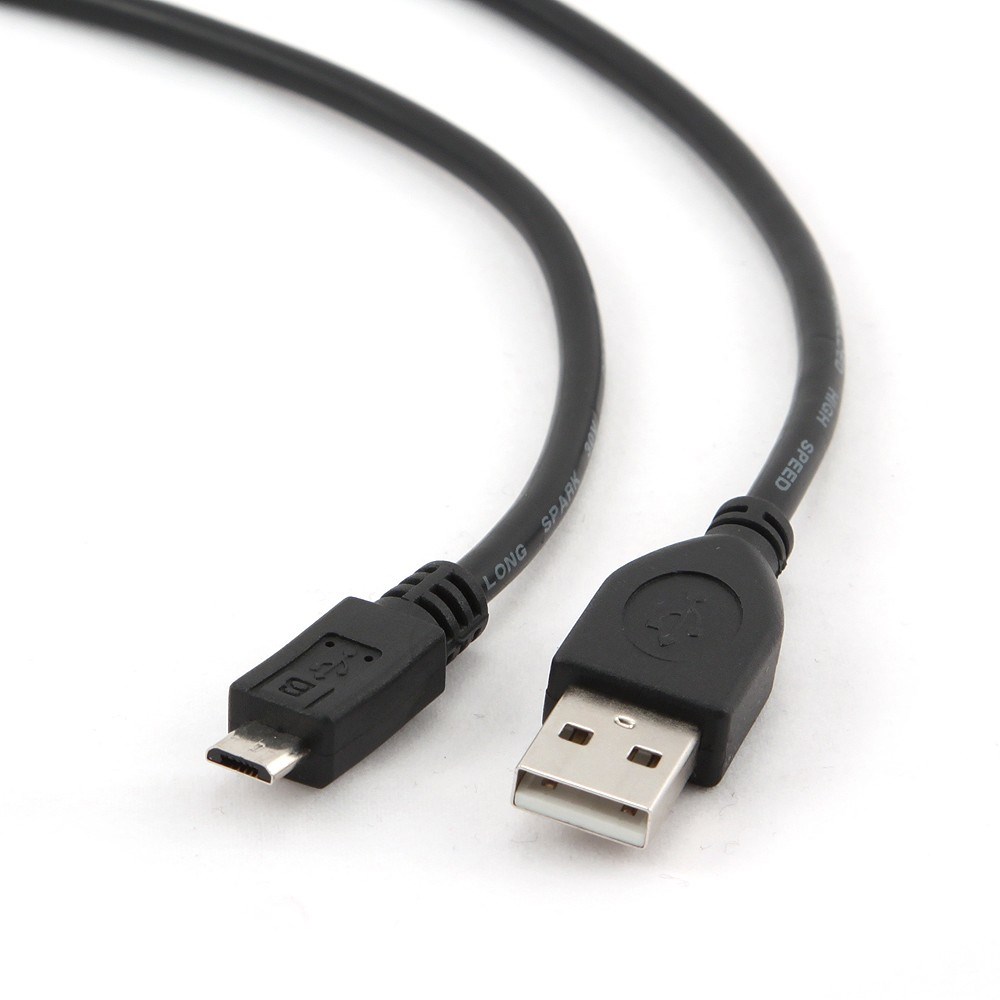 Kabllo Gembird, Micro-USB B / USB A, 1 m, e zezë