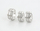 Set Xuping - unazë + vathë të veshura me platin UVPAB, argjendtë/bardhë, 15.70 mm
