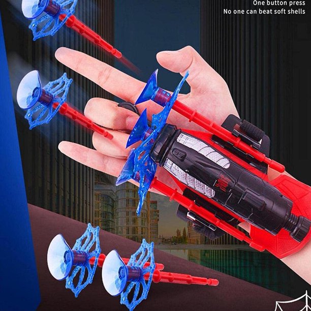 Lodër për fëmijë - gjuajtës i shtizave Spiderman LFGJKS, kuqe/zezë