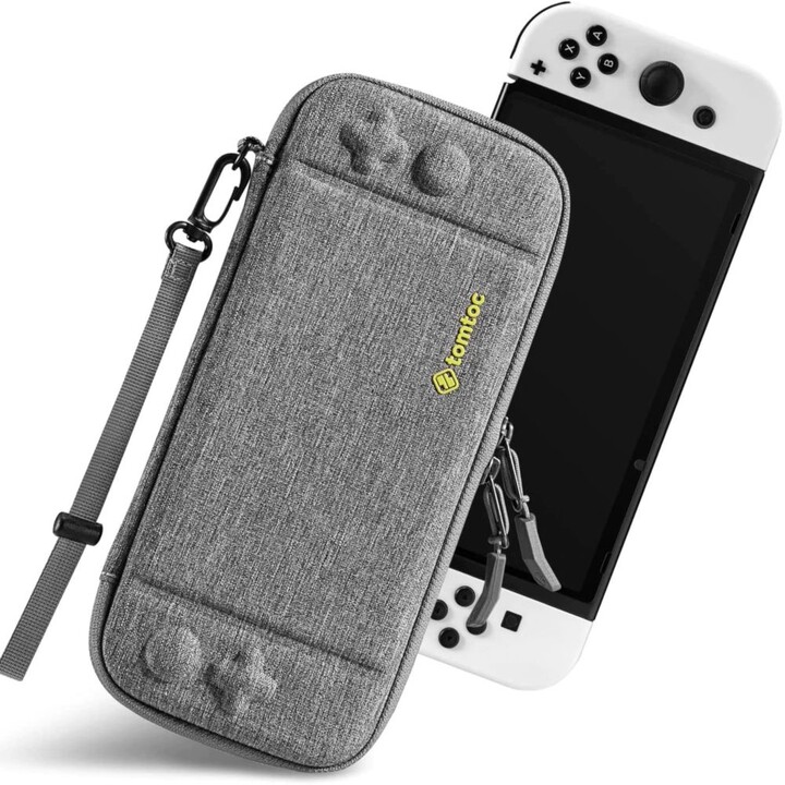 Çantë tomtoc për Nintendo Switch OLED, hiri