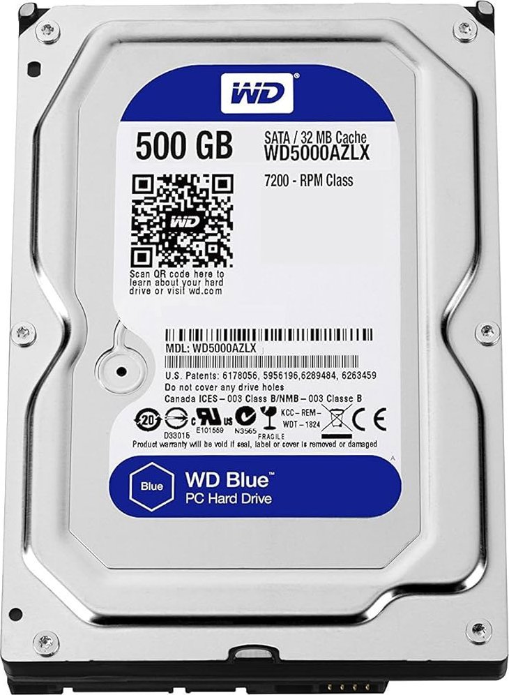 Disk Western Digital Blue SATA III (WD5000AZLX), 500 GB, 3.5''