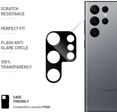 Xham mbrojtës FIXED për kamerën e Samsung Galaxy S22 Ultra 5G