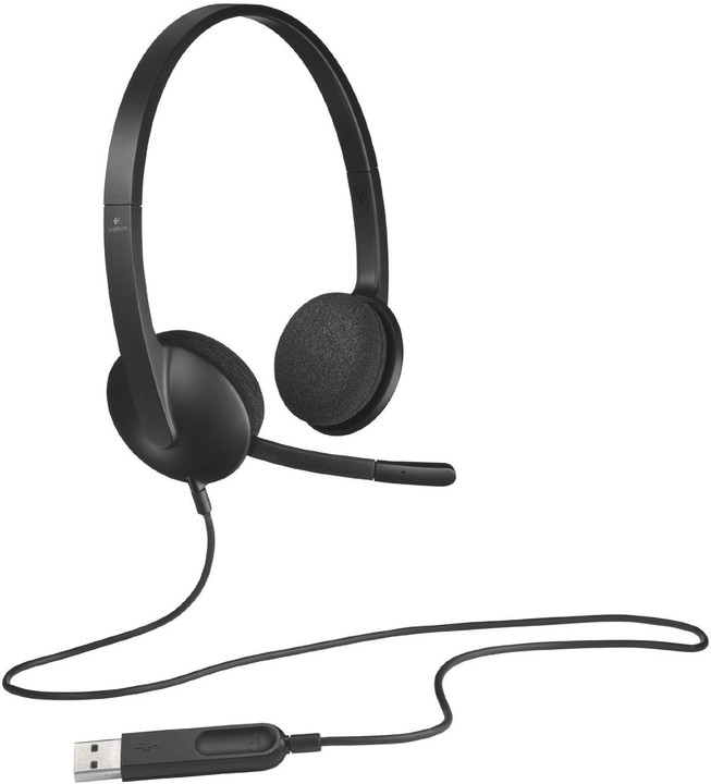 Kufje me mikrofon Logitech H340