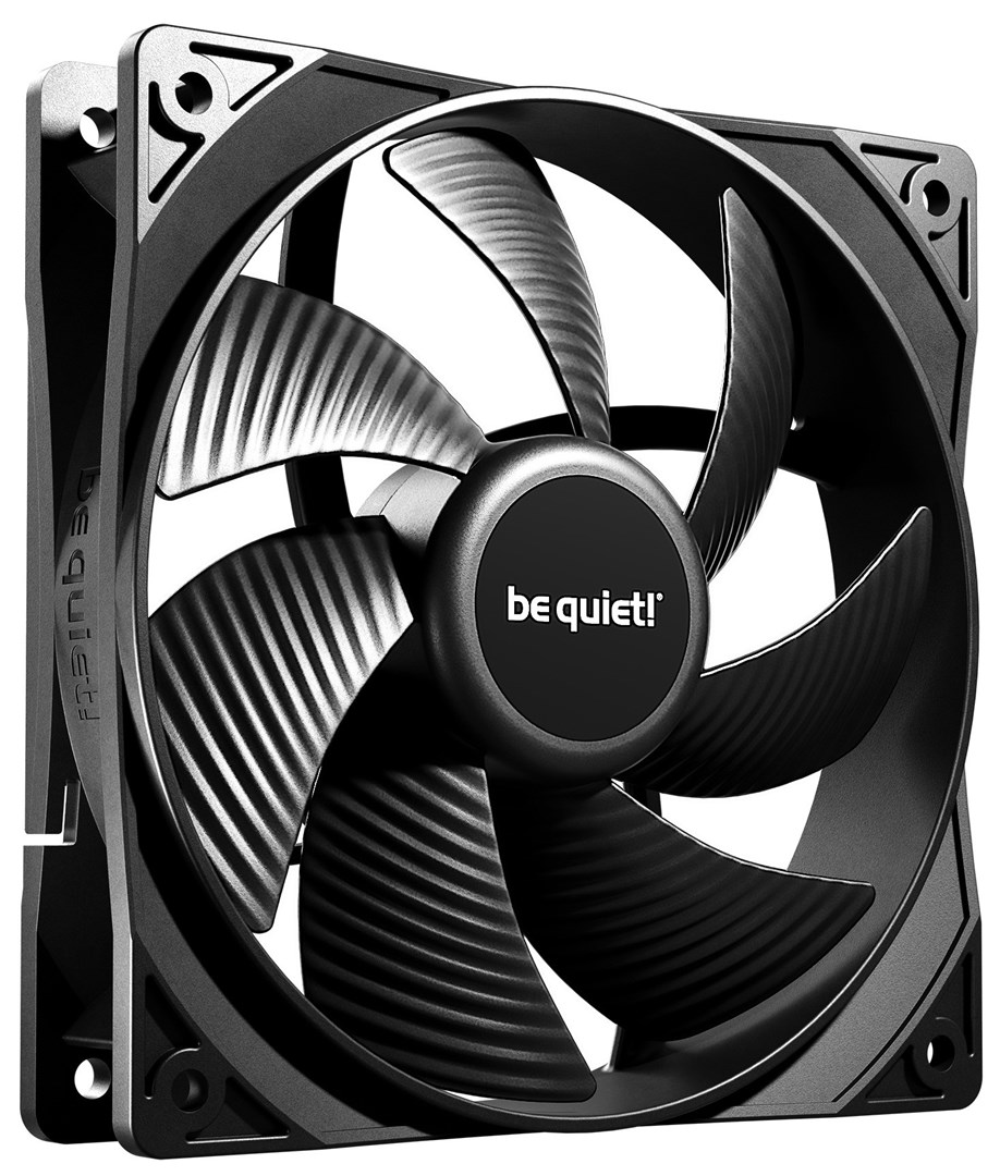 Ftohës Be quiet! Pure Wings 3, 12 cm, i zi