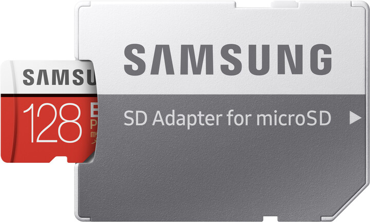 Kartë memorie Samsung EVO Plus Micro SDXC, 128 GB, UHS-I U3 + përshtatës SD