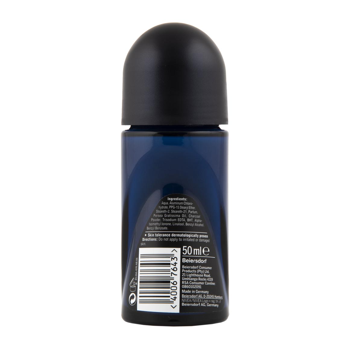 Deodorant Nivea Men Roll On Deep Black Carbon Espresso, 48H, 50 ml