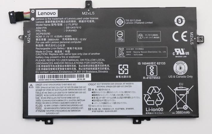 Bateri për laptop Lenovo 3C, 45Wh