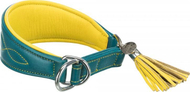 Trixie Active Comfort Collar за Greyhounds, Petrol/Yellow