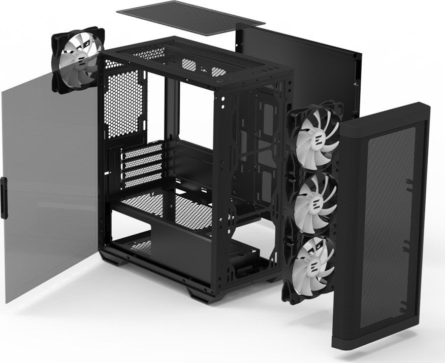 Куќиште за компјутер Zalman M4 ARGB, Црна, Mini Tower