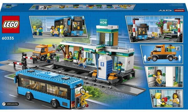 Set lodër LEGO® City 60335 Railway Station, 907 pjesë