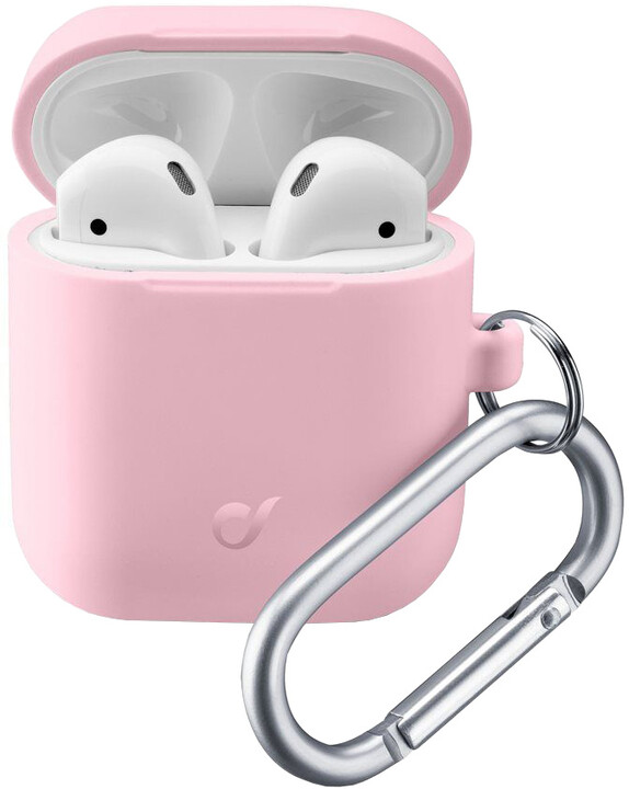 Mbrojtëse CellularLine për Apple AirPods, rozë
