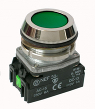 Buton i sigurisë Promet NEF30 W0-NEF30-K XY Z, 30mm, i gjelbër  Buton i sigurisë Promet NEF30 W0-NEF30-K XY Z, 30mm, i gjelbër
