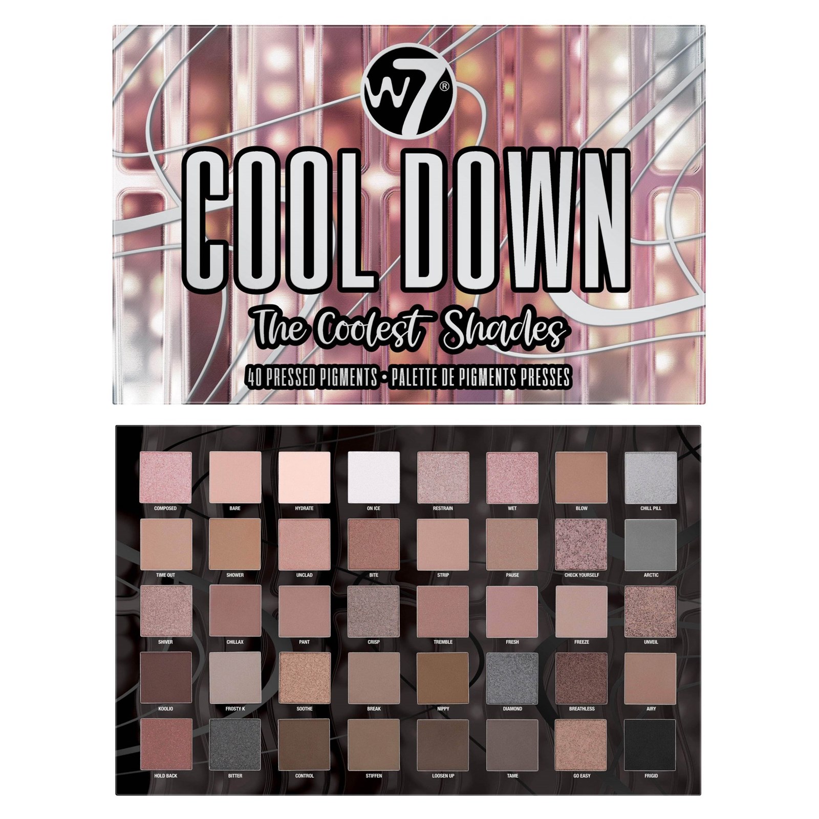 Hije për sy W7 Cool Down The Coolest Shades, 36ml