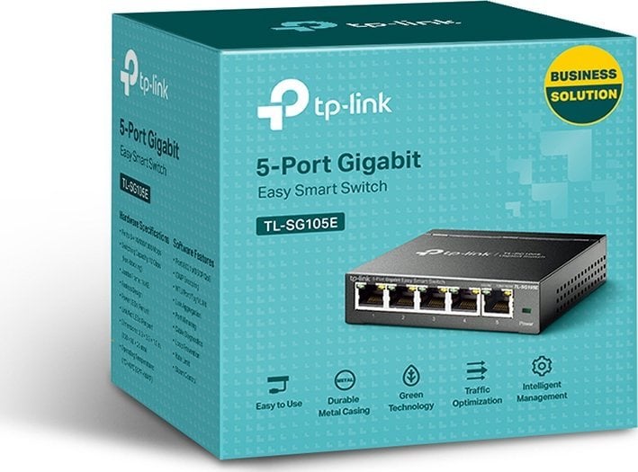TP-Link TL-SG105E 5-Портен Gigabit Easy Smart Switch