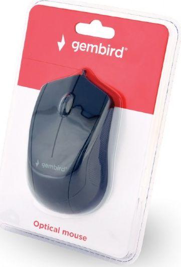 Maus Gembird MUS-3B-02, me kabllo, USB, i zi