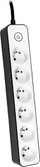 Kabllo vazhduese me mbrojtje Tracer Zebra / 6 priza/ 1.5m/ e zezë(TRALIS46259)